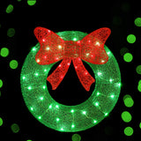 NNEDSZ Christmas Lights 60cm Motif 50 LED Solar Wreath Xmas Decorations