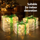 NNEDSZ 3 PCS Christmas Lights 70 LED Fairy Light Gift Box Jingle Jollys
