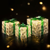 NNEDSZ 3 PCS Christmas Lights 70 LED Fairy Light Gift Box Jingle Jollys