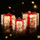 NNEDSZ 3 PCS Christmas Lights 70 LED Fairy Light Gift Box Jingle Jollys