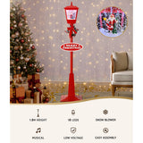 NNEDSZ 1.8M Christmas Lights Post Lamp LED Outdoor Decorations Jingle Jollys