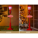 NNEDSZ 1.8M Christmas Lights Post Lamp LED Outdoor Decorations Jingle Jollys