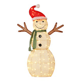 NNEDSZ 0.97M Christmas Lights Snowman 80 LED Decorations Jingle Jollys