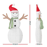 NNEDSZ 0.97M Christmas Lights Snowman 80 LED Decorations Jingle Jollys