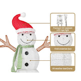 NNEDSZ 0.97M Christmas Lights Snowman 80 LED Decorations Jingle Jollys