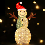 NNEDSZ 0.97M Christmas Lights Snowman 80 LED Decorations Jingle Jollys