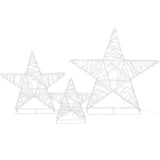 NNEDSZ 3 PCS Christmas Lights 900 LED Fairy Light Star Decorations Jingle Jollys