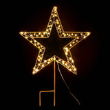 NNEDSZ 100 LED Christmas Lights Fairy Light Ground Star Garden Decoration Jingle Jollys