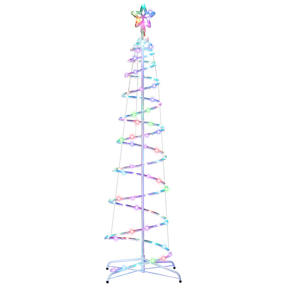 NNEDSZ Jingle Jollys Christmas Tree 1.8m 100 RGB LED Rope Lights Xmas Trees Decoration