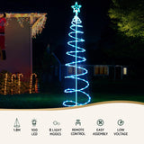 NNEDSZ Jingle Jollys Christmas Tree 1.8m 100 RGB LED Rope Lights Xmas Trees Decoration
