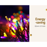 NNEDSZ 200 LED 3M Christmas Lights Solar String Fairy Light Jingle Jollys