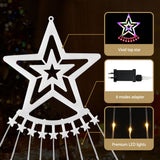 NNEDSZ Jingle Jollys 3.8M Christmas Lights Waterfall String Light 340 LED