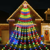 NNEDSZ Jingle Jollys 3.8M Christmas Lights Waterfall String Light 340 LED