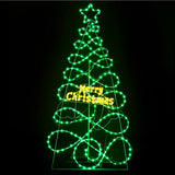 NNEDSZ 1.7M Christmas Tree 230 LED RGB Motif Lights Jingle Jollys