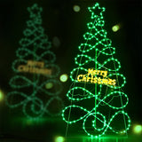 NNEDSZ 1.7M Christmas Tree 230 LED RGB Motif Lights Jingle Jollys