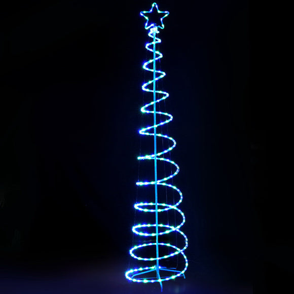 NNEDSZ 2.4M Christmas Tree LED Solar Motif Lights Jingle Jollys