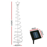 NNEDSZ 2.4M Christmas Tree LED Solar Motif Lights Jingle Jollys