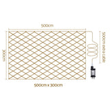 NNEDSZ Jingle Jollys Christmas Lights 5Mx3M Net String Light 600 LED Colourful Beads