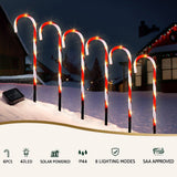 NNEDSZ 42 LED 6 PCS Christmas Lights Path Ground Light Garden Decorations Jingle Jollys
