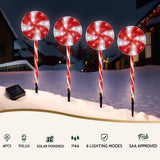 NNEDSZ 4 PCS Christmas Lights Path Ground Light Garden Decoration 112 LED Jingle Jollys
