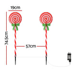 NNEDSZ 4 PCS Christmas Lights Path Ground Light Garden Decorations 68 LED Jingle Jollys