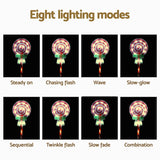 NNEDSZ 4 PCS Christmas Lights Path Ground Light Garden Decorations 68 LED Jingle Jollys