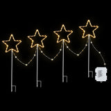 NNEDSZ Jingle Jollys 4 PCS Christmas Lights Path Ground Light Garden Decorations 144 LED