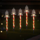 NNEDSZ 25 LED 5 PCS Christmas Lights Path Ground Light Garden Decorations Jingle Jollys