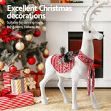 NNEDSZ Jingle Jollys Christmas Reindeer 80cm Glitter Deer Ornaments Party Decorations