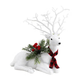 NNEDSZ Jingle Jollys Christmas Reindeer 32cm Glitter Deer Ornaments Party Decorations