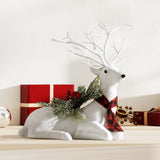 NNEDSZ Jingle Jollys Christmas Reindeer 32cm Glitter Deer Ornaments Party Decorations