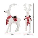 NNEDSZ Jingle Jollys Christmas Reindeer 60cm Glitter Deer Ornaments Party Decorations