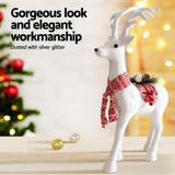 NNEDSZ Jingle Jollys Christmas Reindeer 60cm Glitter Deer Ornaments Party Decorations