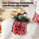 NNEDSZ Jingle Jollys Christmas Reindeer 60cm Glitter Deer Ornaments Party Decorations