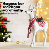 NNEDSZ Jingle Jollys Christmas Reindeer 45cm Glitter Deer Ornaments Party Decorations