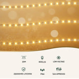 NNEDSZ 20M Christmas Lights String Rope Light Decorations 600 LED Warm Jingle Jollys