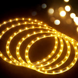 NNEDSZ 20M Christmas Lights String Rope Light Decorations 600 LED Warm Jingle Jollys