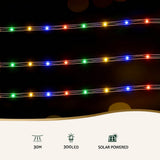 NNEDSZ Jingle Jollys 30M Christmas Lights String Rope Light Decoration 300 LED Colorful