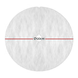 NNEDSZ Jingle Jollys Christmas Tree Skirt 120cm Plush Xmas Fluffy Ornaments Decor White