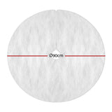 NNEDSZ Jingle Jollys Christmas Tree Skirt 90cm Plush Xmas Fluffy Ornaments Decor White