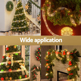 NNEDSZ 20M Christmas Lights Ribbon Fairy Light 200 LED Warm Jingle Jollys