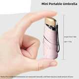 NNEOBA Mini Capsule Umbrella UV Protection Lightweight Portable
