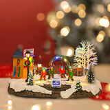 NNEOBA Christmas Music Luminous House with LED Lights