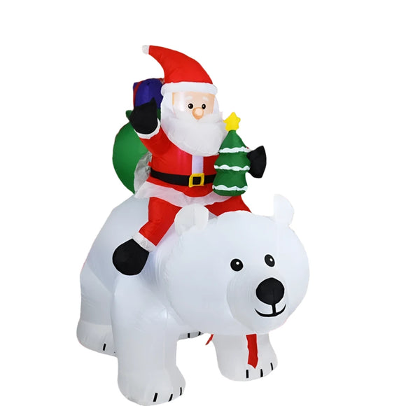 NNEOBA Christmas Inflatable Decoration Toy with Built-in LED Lights