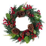 NNEOBA Handmade Christmas Wreath for Front Door