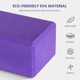 NNEOBA Yoga Block and Strap Set Soft Non-Slip Foam