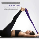 NNETM Yoga Block & Strap Set EVA Foam Non-Slip Blocks (Purple)