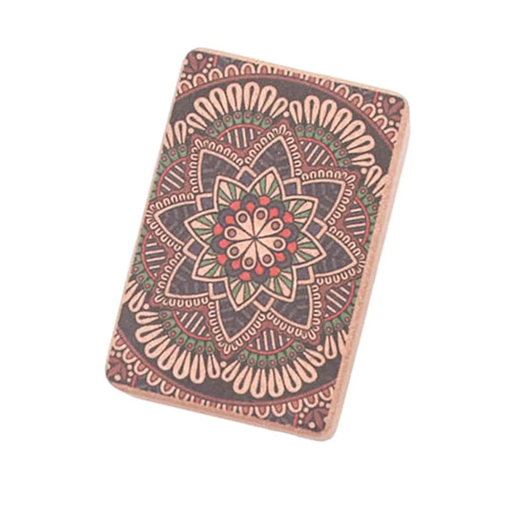 NNETM Non-Slip Cork Yoga Block for Flexibility & Support (Pink)