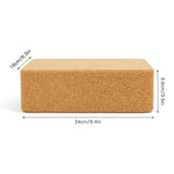 NNETM Yoga Blocks Set with Cork Blocks and Stretching Strap (Beige)