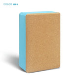 NNEOBA Yoga Block EVA and Cork Stretch Aid